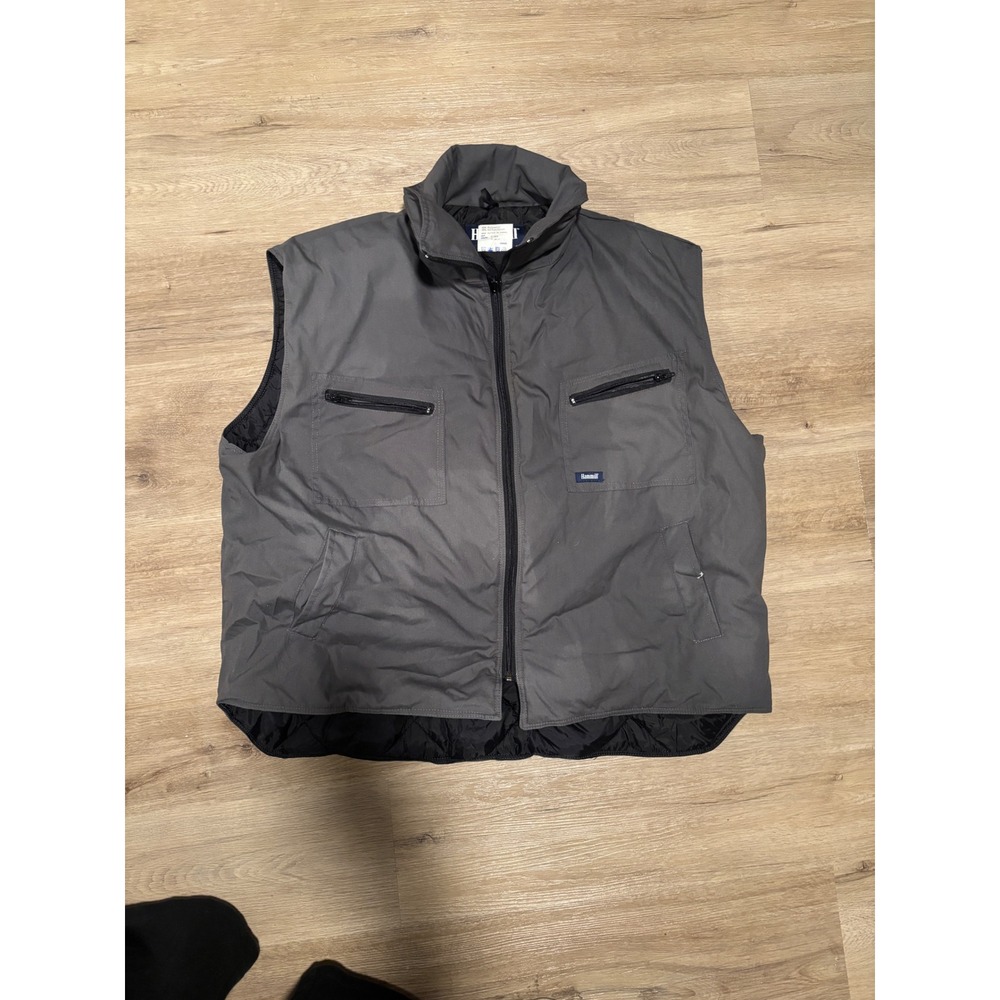Hammill Mens Workwear Vest Charcoal‎ Grey Quilted Lining 3XL 74290-30
